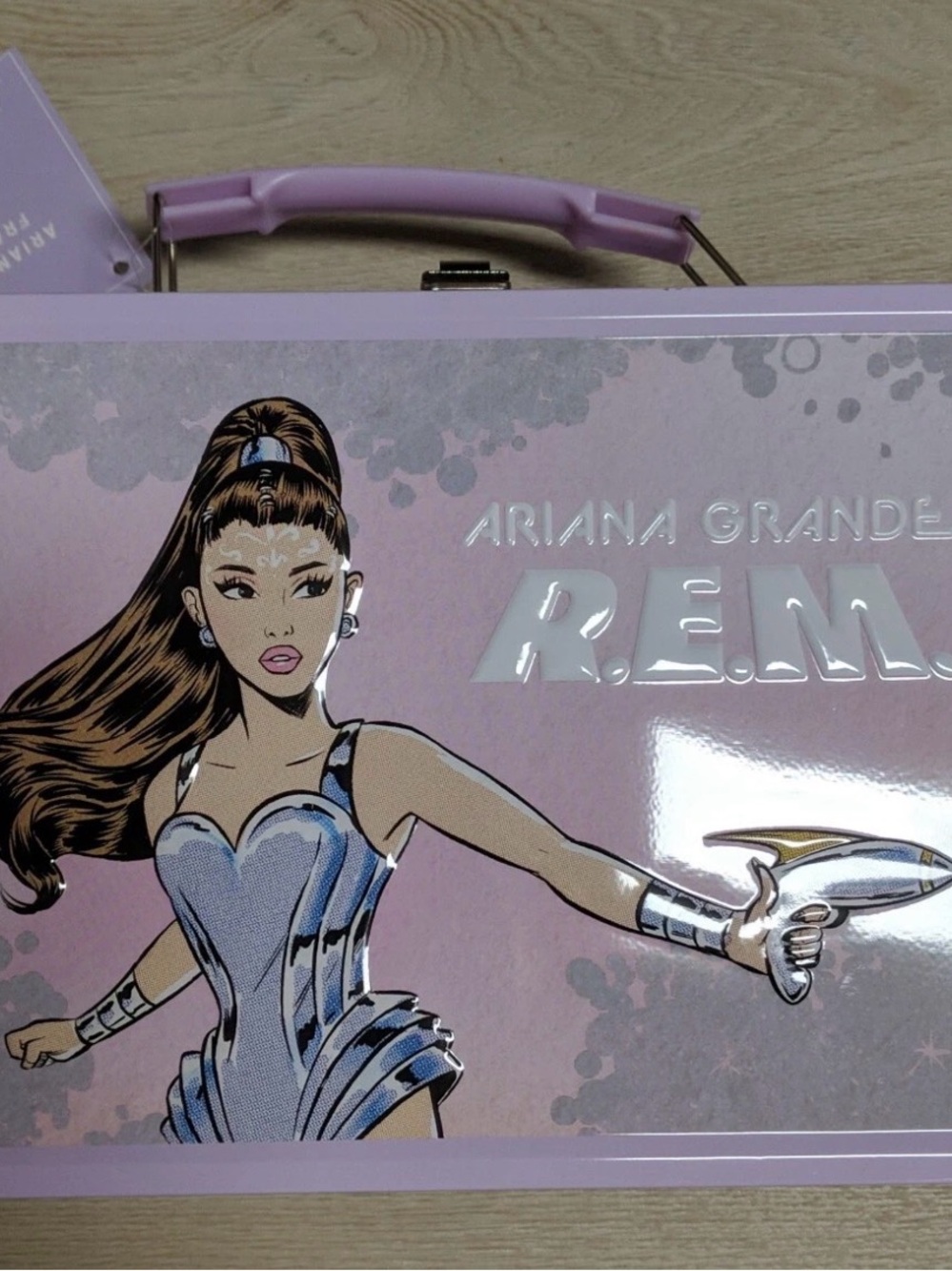 Ariana Grande Pink Lavender R.E.M. Collector Tin